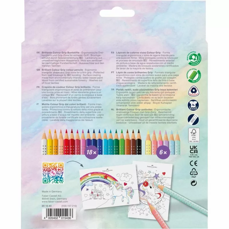 Faber-Castell Colour GRIP farebné ceruzky (201543)