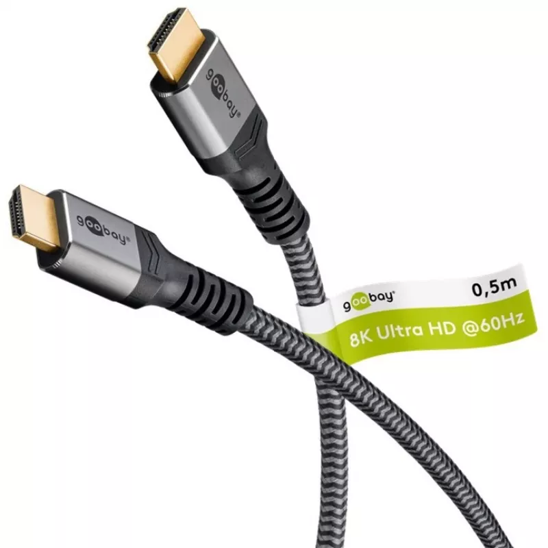 Goobay 64999 HDMI kábel 0,5 m HDMI Type-A (Standard) sivý (64999)