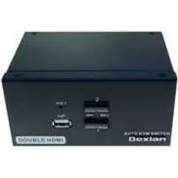 KVM prepínač Dexlan 061092, 2-portový HDMI, 1 lokálny používateľ
