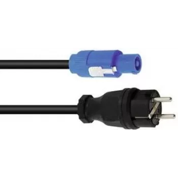 Napájací kábel PSSO POWERCON 5m H07RN-F 3G1.5 – napájací kábel s konektorom PowerCON, dĺžka 5 m, H07RN-F guma, 3×1,5 mm²