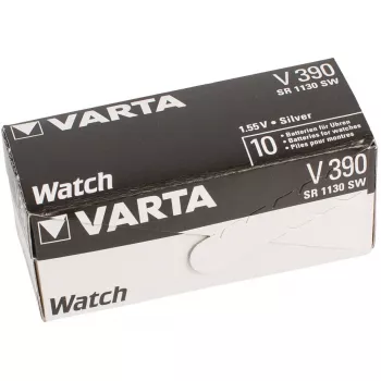 VARTA oxid strieborný hodinková batéria, V390 (SR54), 1,55 V, 80 mAh (00390 101 401)