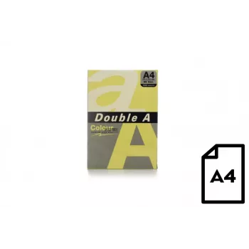 Farebný papier Double A, 80 g, A4, 500 listov, maslo