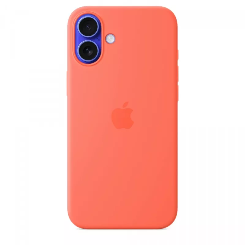 iPhone 16 Plus silikónové puzdro s MagSafe - Mandarine