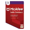 McAfee Safe Connect VPN 5 zariadení 1-ročný kľúč, Global