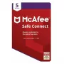 McAfee Safe Connect VPN 5 zariadení 1-ročný kľúč, Global