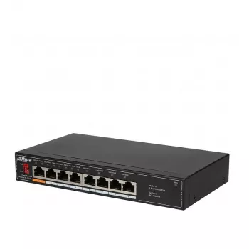 Dahua DH-SF1008L unmanaged 8-portový Fast Ethernet (10/100) desktop switch, svetlosivá (bez PoE)