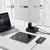 Predlžovací prívod Maclean MCE388 B, 2 zásuvky, 3x USB, 110-240 V, 2500 W, 3 m, čierny