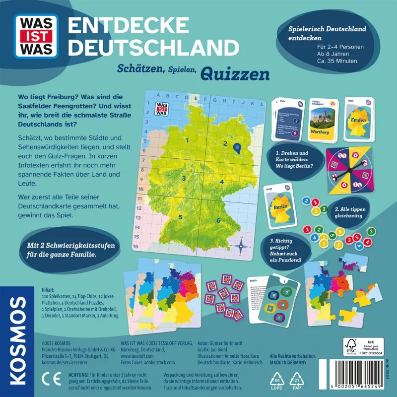 WAS IST WAS - Entdecke Germany, spoločenská hra