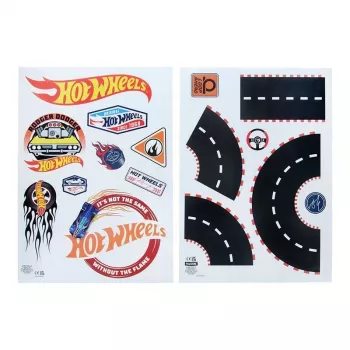 Nálepky na stenu Paladone Hot Wheels Personalisation PP13745HW — dekoračné samolepiace nálepky do detskej izby