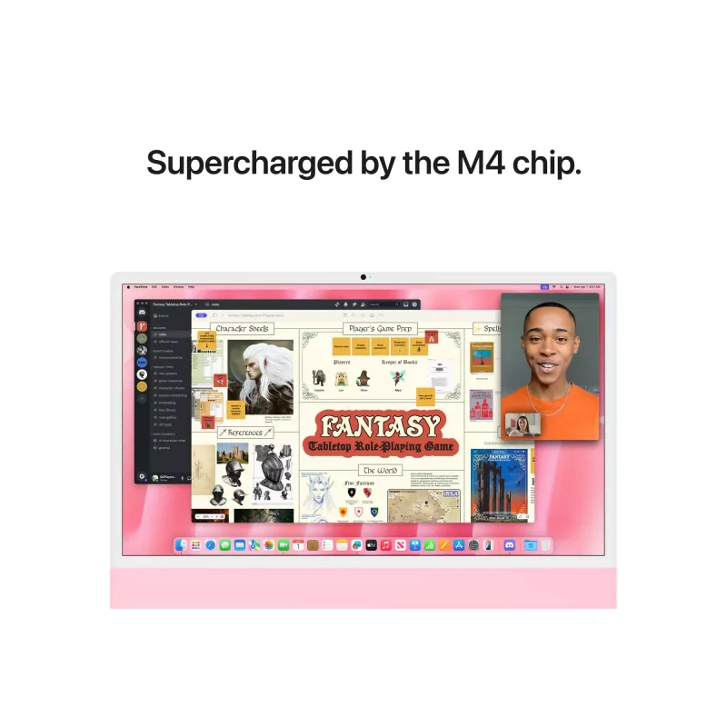 iMac 24 Retina 4.5k displej M4, ružová, M4 (10-CPU/10-GPU), 24GB, 512GB, štandardné sklo, Touch ID, nemčina, Gigabit Ethernet, Magic Mouse, MD2U4D/A