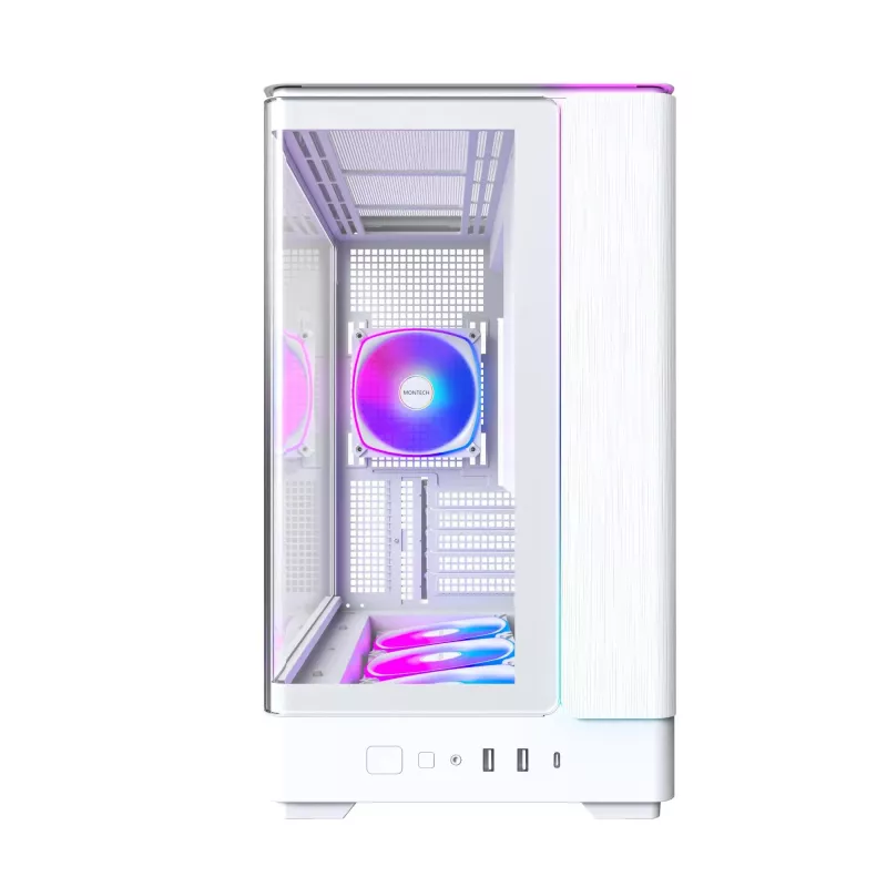 PC skriňa Montech KING 15 PRO biela — Micro ATX / Mini-ITX, Midi Tower