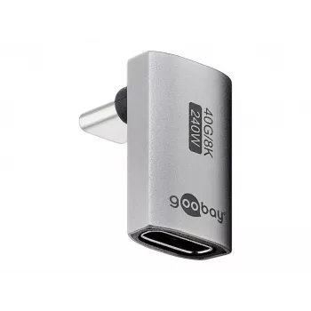 Goobay USB-C adaptér vertikálny 90° krátky USB4 - konektor samec (74442)