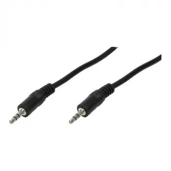 LogiLink CA1048 Klinka audio prepojovací kábel 0,20 m čierna (matná)