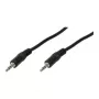 LogiLink CA1048 Klinka audio prepojovací kábel 0,20 m čierny (matný)