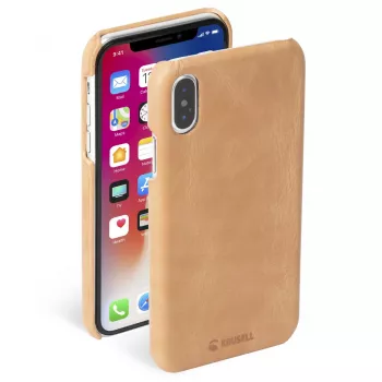 Puzdro na smartphone Krusell Sunne pre Apple iPhone XS – vintage nude
