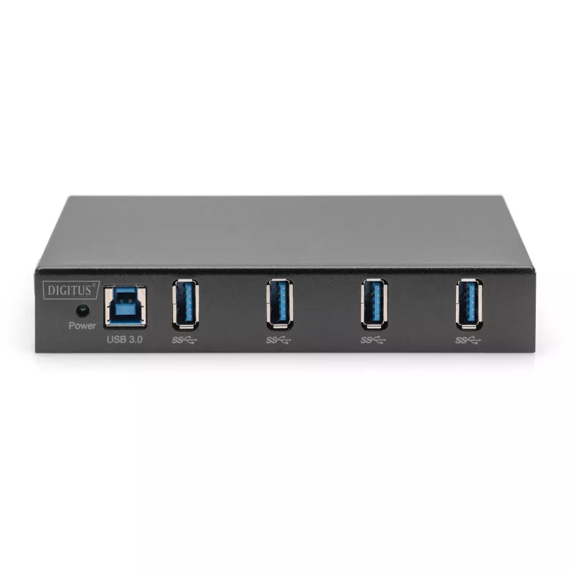 DIGITUS USB hub 4-port 3.0->4xA3.0 industrial line čierny