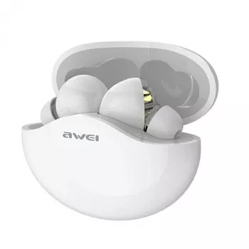 Slúchadlá Awei AWEI T12TWS Bluetooth športové slúchadlá biela