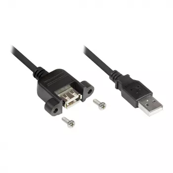 Good Connections USB2.0 predlžovací kábel A-zabudovaná zásuvka A 0,3 m