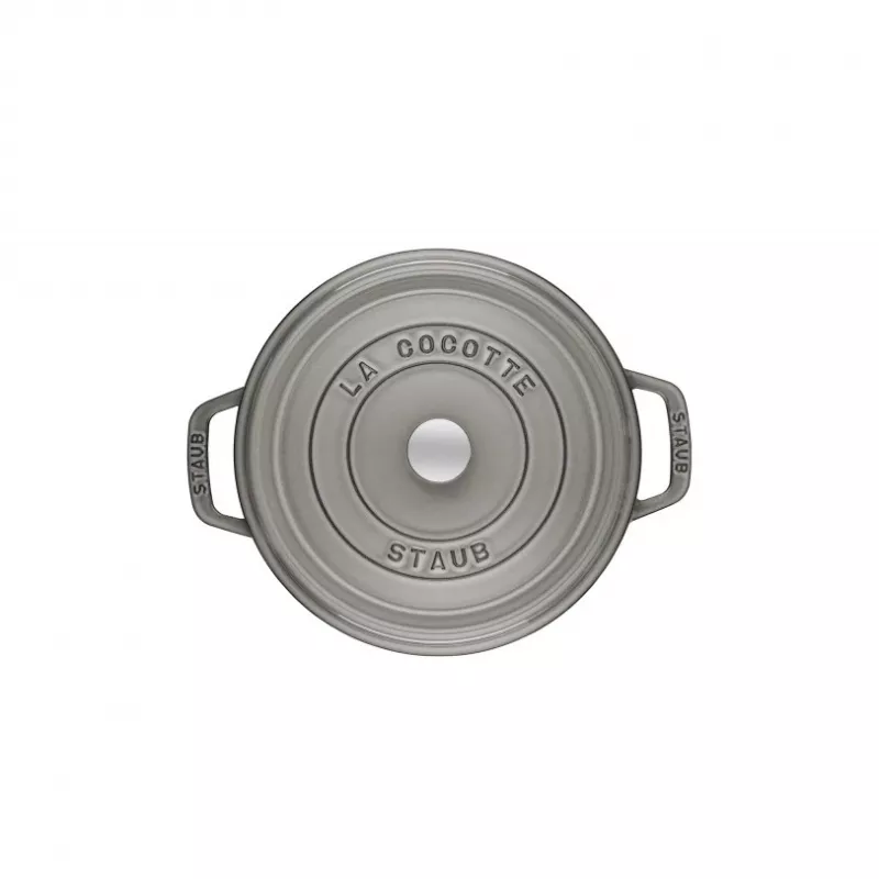 Cocotte Staub 20 cm sivá liatina