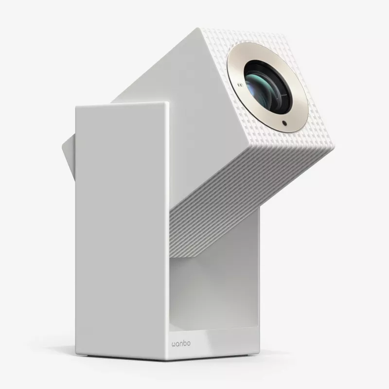 Projektor WANBO Cube 2 Pro 500 ANSI Android TV 11 — kompaktný smart domáci projektor, biely