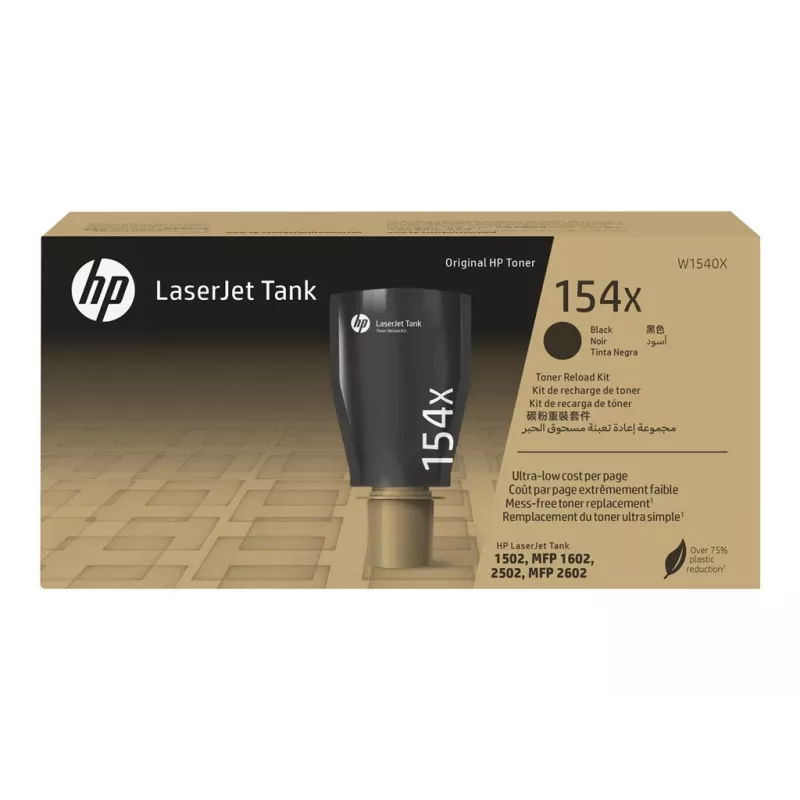 HP 154X High Yield čierna originálna LaserJet Tank Toner Reload Kit
