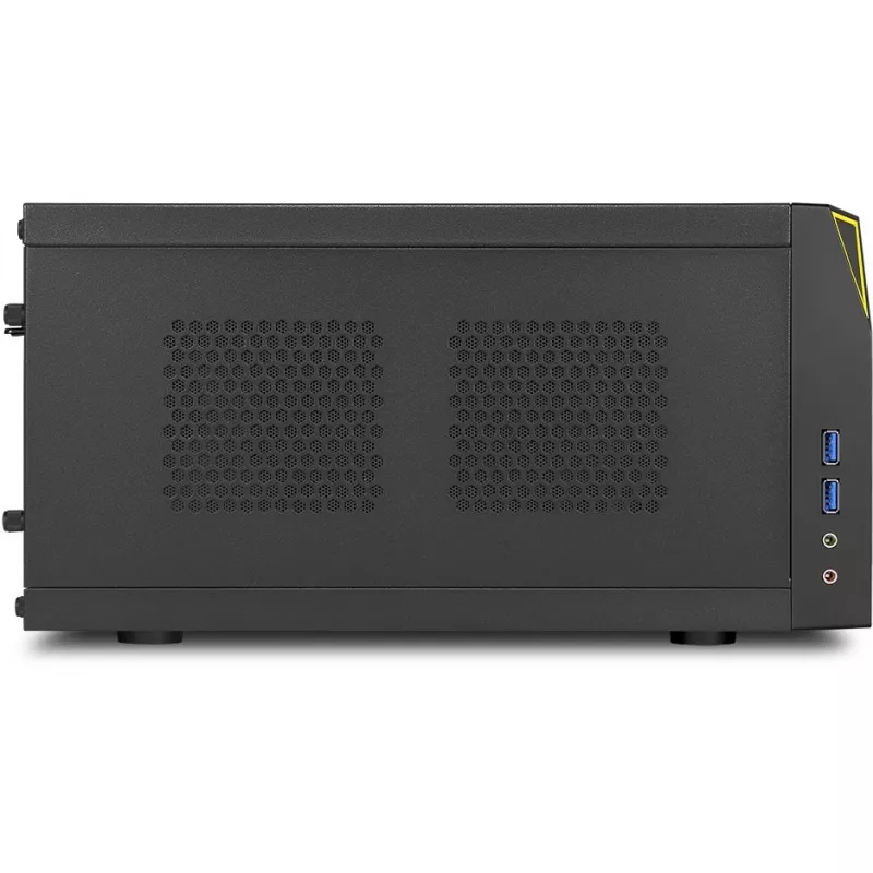 PC skriňa Sharkoon SHARK ZONE C10 Mini-ITX čierna, žltá
