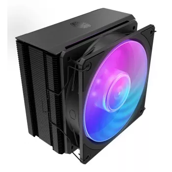 Vzduchový chladič Cooler Master Hyper 212 3DHP čierny ARGB — 120 mm ventilátor, kompatibilný s LGA1700/AM5/AM4