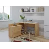 Rohový počítačový stôl Top e Shop DANY ARTISAN KPL, v tvare L, drevotrieska, dubová farba