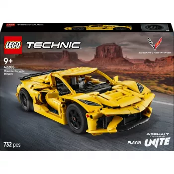 LEGO Technic Corvette Stingray 42205 2-in-1 kabriolet a kupé model, 732 dielov, 80×270×140 mm