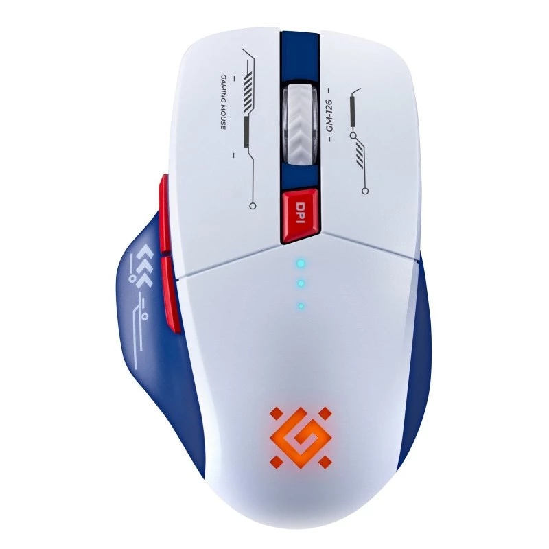 Myš DEFENDER GM-126 TISA RF+BT OPTIC 1600dpi 6P BIELA