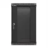 Lanberg WF11-3309-10B racková skriňa 9U nástenný rack čierna