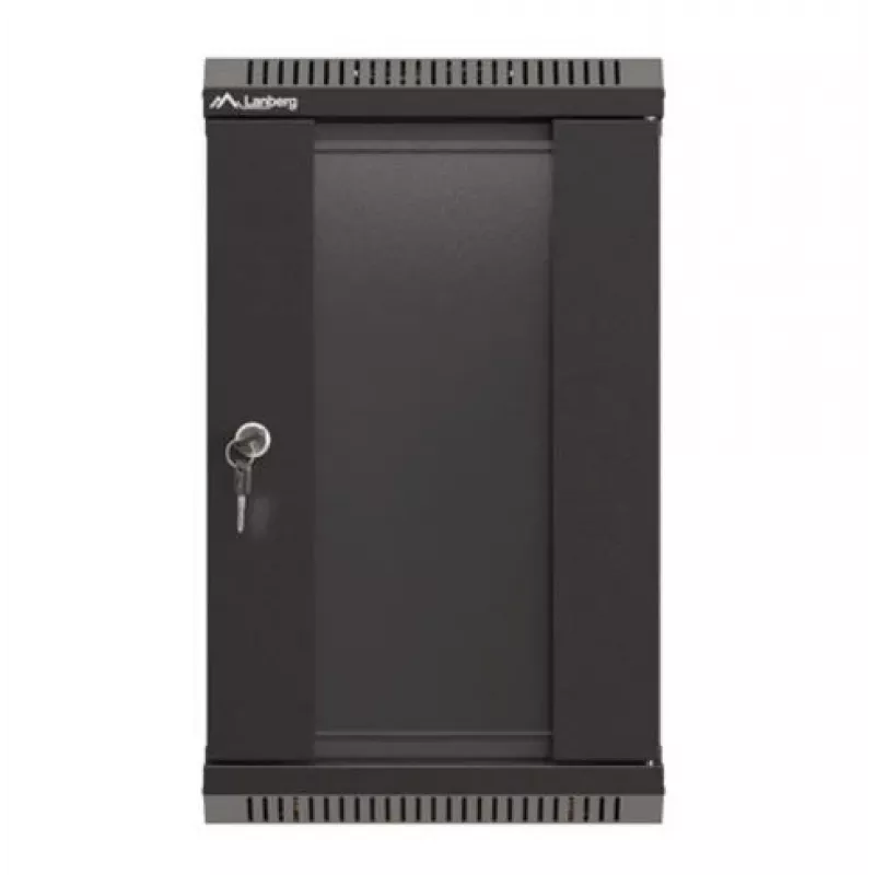 Lanberg WF11-3309-10B racková skriňa 9U nástenný rack čierna