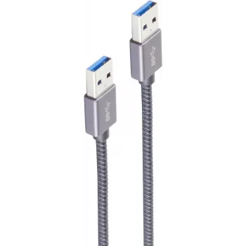 USB kábel shiverpeaks Basic-S USB 3.2 Gen 2 2 m sivý