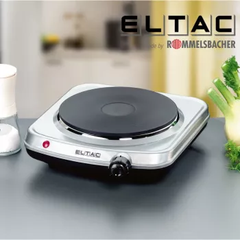 Varná doska Rommelsbacher ELTAC EK 18 — Jedna varná zóna, 1500 W, strieborná metalická