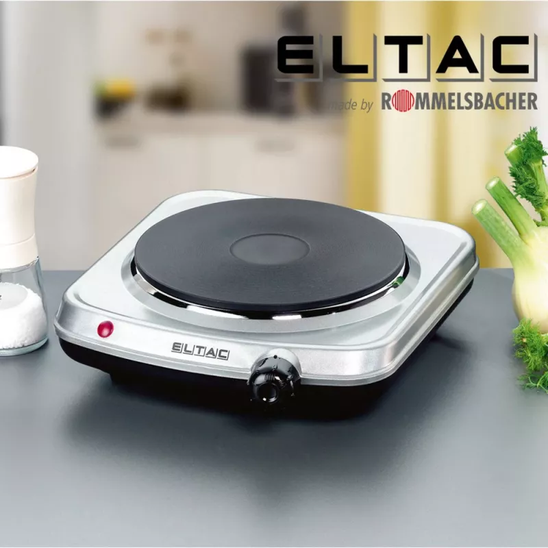 Rommelsbacher ELTAC EK 18 jednoplatňový elektrický varič, 1500 W, Ø 18 cm, strieborná/čierna