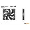 be quiet! Pure Wings 3 140mm PWM ventilátor do skrine počítača 14 cm čierny 1 ks