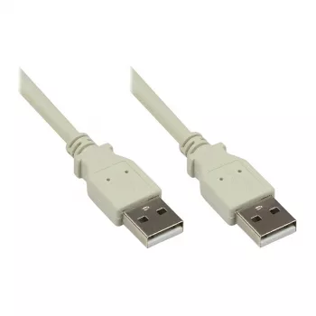 Good Connections USB2.0 kábel A-A sivý 1,8m