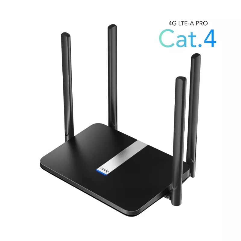 Cudy LT500 WLAN router Fast Ethernet dual-band (2,4 GHz / 5 GHz) 4G čierny