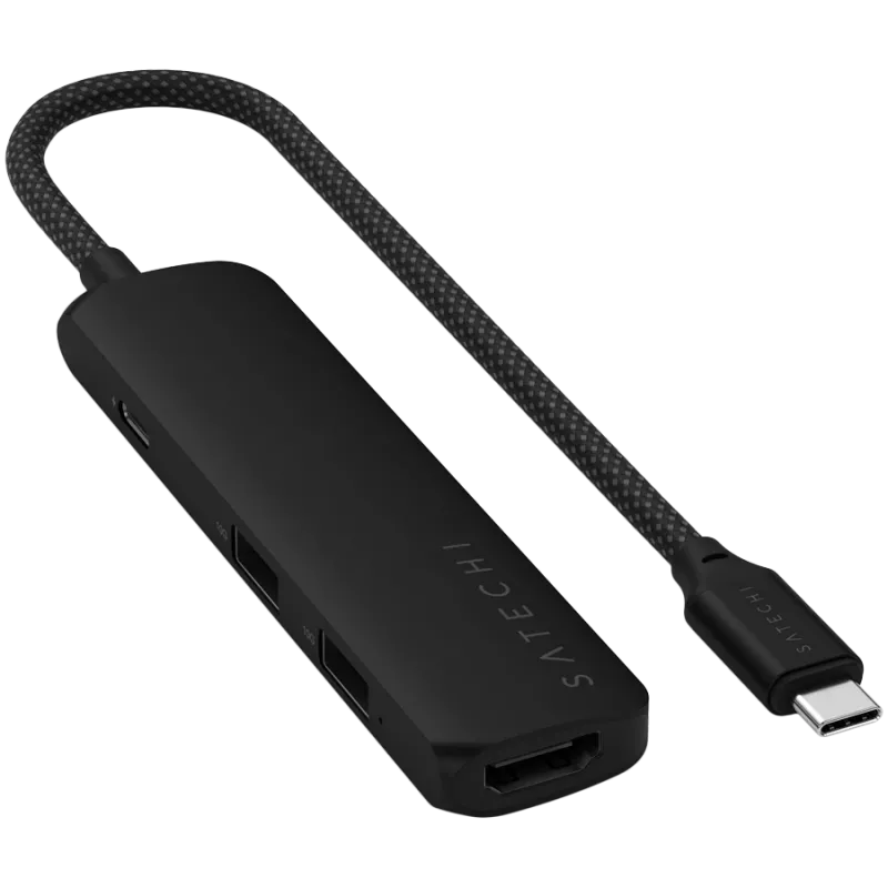 Satechi ST-P4SK rozbočovač USB Type-C 10000 Mbit/s čierny
