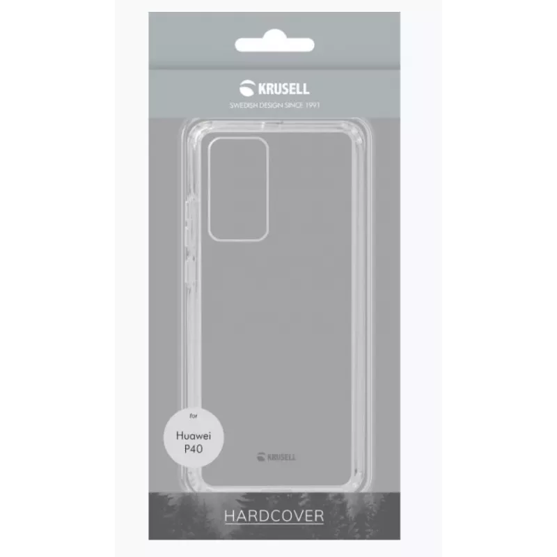 Puzdro na smartphone Krusell Kivik pre Huawei P40 priehľadné ochranné puzdro