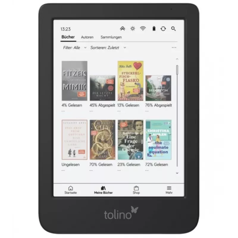 Tolino shine color E-Book-Reader dotykový displej 16 GB Wi-Fi čierny