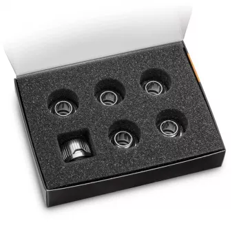 EK Water Blocks EK-Quantum Torque HDC 12 prípojka 6-balenie, G1/4, strieborná