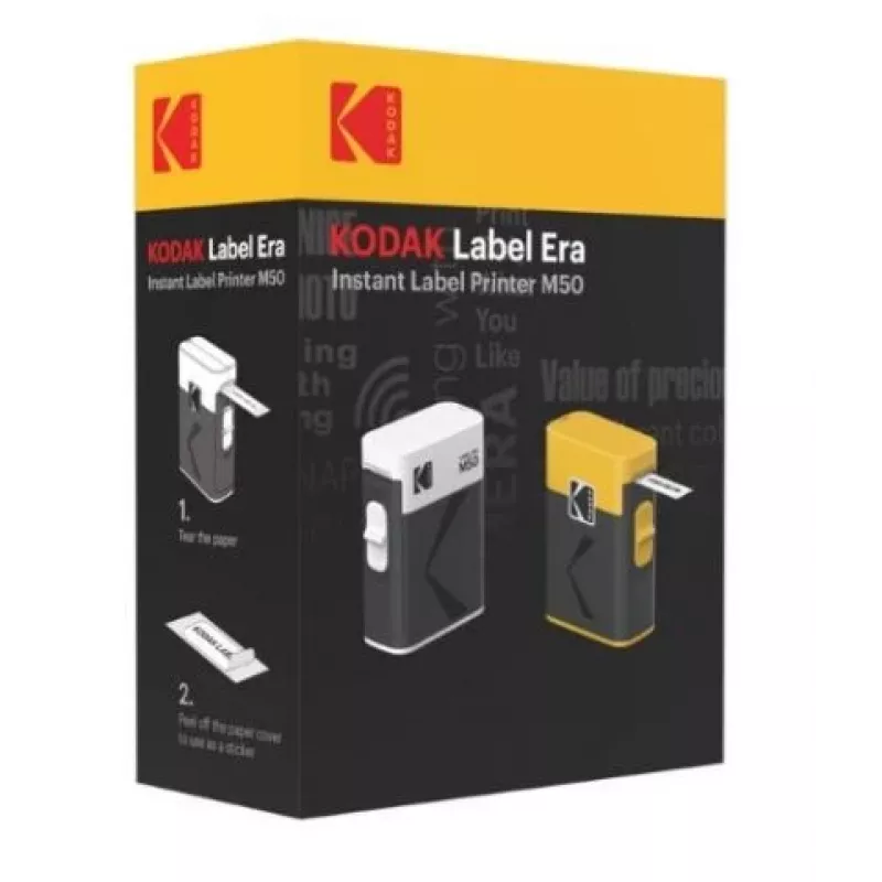 Tlačiareň etikiet Kodak Label ERA M50 Bluetooth pre 14 mm etikety so žltou rolkou