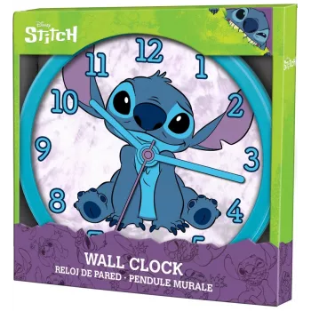 Nástenné hodiny Kids Euroswan Stitch 25 cm