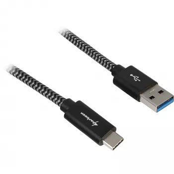 Sharkoon USB 3.2 Gen 2 kábel USB-A konektor samec> USB-C čierny/sivý 1 meter – kábel – digitálny/dátový
