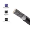 Qoltec 53853 fotovoltaický solárny kábel | 6mm² | 100m | čierny