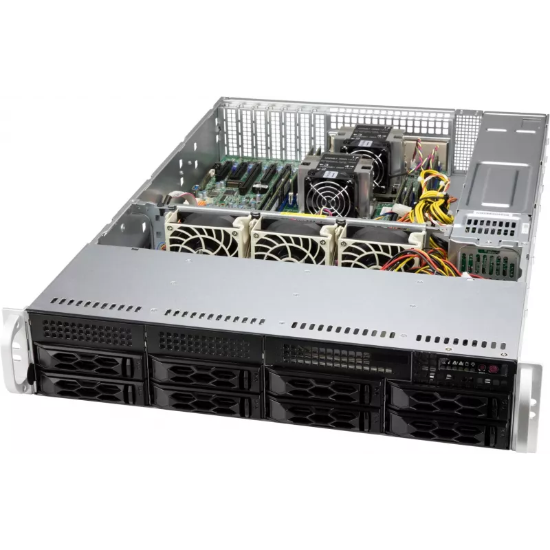 Supermicro CSE-LA25TQC-R609LP počítačová skriňa Rack čierna 600 W