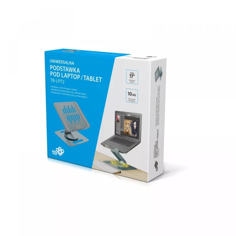 Stojan na notebook/tablet TB TB-LPT2 pre zariadenia do 15 palcov, nosnosť 10 kg