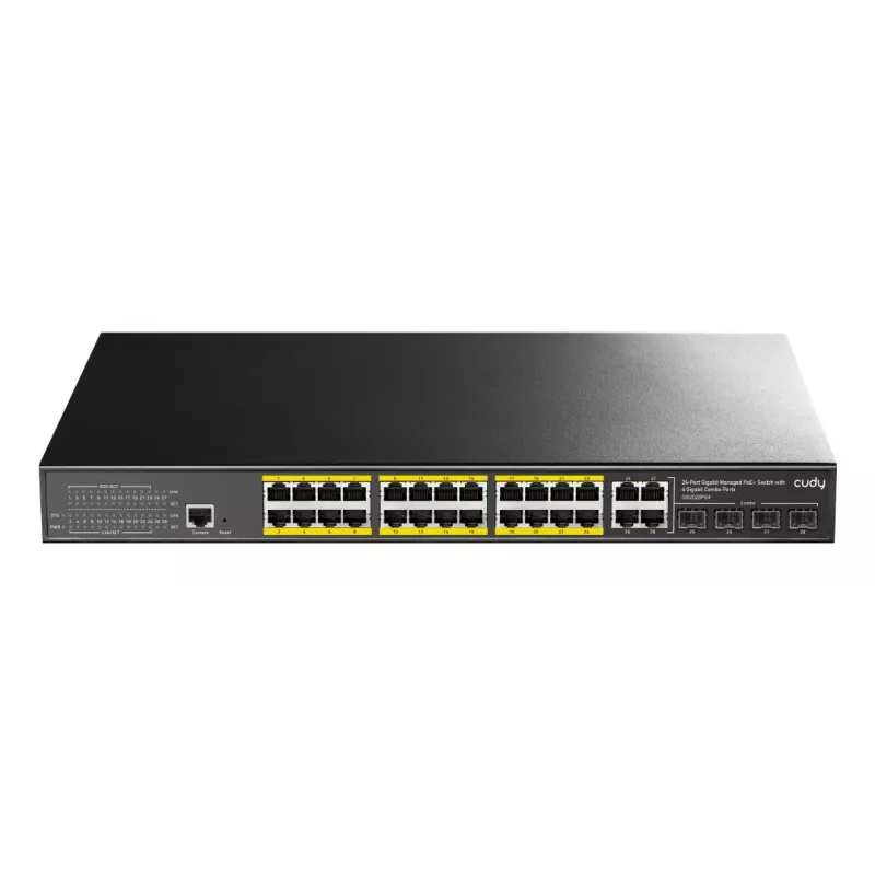 Managed switch Cudy GS2028PS4 L2 Gigabit Ethernet 24 portov PoE