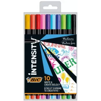 BIC Fineliner INTENSITY FINE BCL viacfarebné, sada 10 farieb CEL1011727